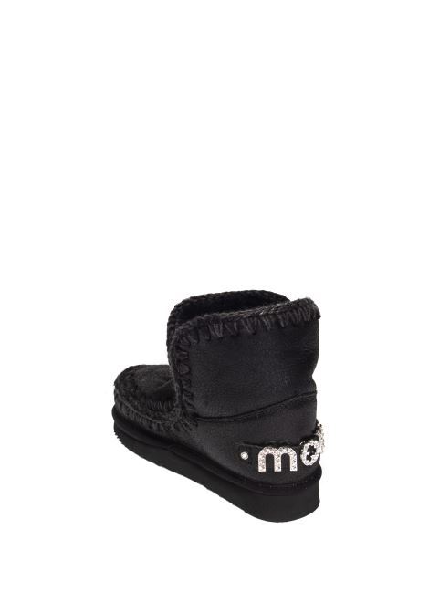 Stivaletto eskimo 18 strass nero MOU | ESKIMO 18 RHINESTONES101036B-CBKG